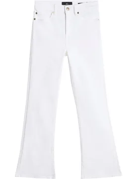 Pantalones de campana de mujer cropped boot con cintura media - 7 For All Mankind - FashionsVida
