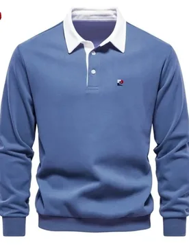 Spring and Autumn Men's High Quality Long Sleeve Collar Polo Shirt New Fashionable, Casual, Comfortable, Versatile Top - Aliexpress - FashionsVida