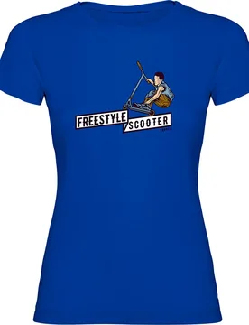 T-shirt à Manches Courtes Freestyle Scooter Royal Blue XL - Kruskis - FashionsVida
