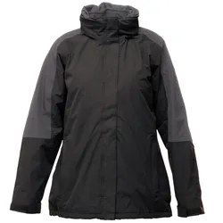 Womens/ladies Defender Iii 3-In-1 Jacket (Waterproof & Windproof) (Black/seal Grey) - Size 14 Uk