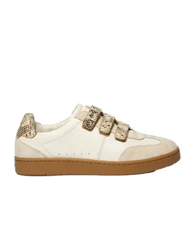 Baskets Vanilla Off-White / Python / White EU 36 - TBS - FashionsVida