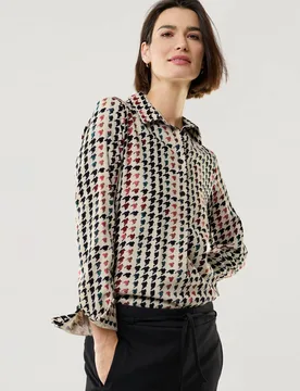 Soft-Flanell Polo-Bluse, , Farbe Gelb, 46, modischer Schnitt bequem, da elastisch Damen - Walbusch - FashionsVida