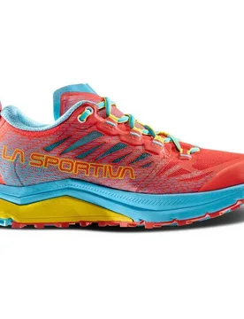 Jackal Ii Trail Running Shoes Hibiscus / Malibu Blue UK 4 Women - La Sportiva - FashionsVida