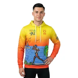 Time To Tri Man Run Hoodie Multicolour S Men,Women