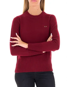 SUN68 Maglia misto lana BORDEAUX M - Sun68 - FashionsVida