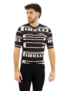 Maillot à Manches Courtes Pirelli - Santini - FashionsVida