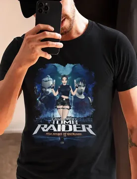 Retro Video game Tomb Raider Angel of Darkness Lara Croft Gift t shirt for gamer 0715 Short Sleeve Graphic Clothes US Size tee - Aliexpress - FashionsVida