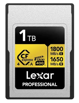 Carte Mémoire Cfexpress Pro Type A 4.0 Series 1tb Black / Gold One Size unisex - Lexar - FashionsVida