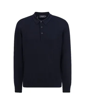 Polo-Pullover blau 48 Herren - MAERZ - FashionsVida
