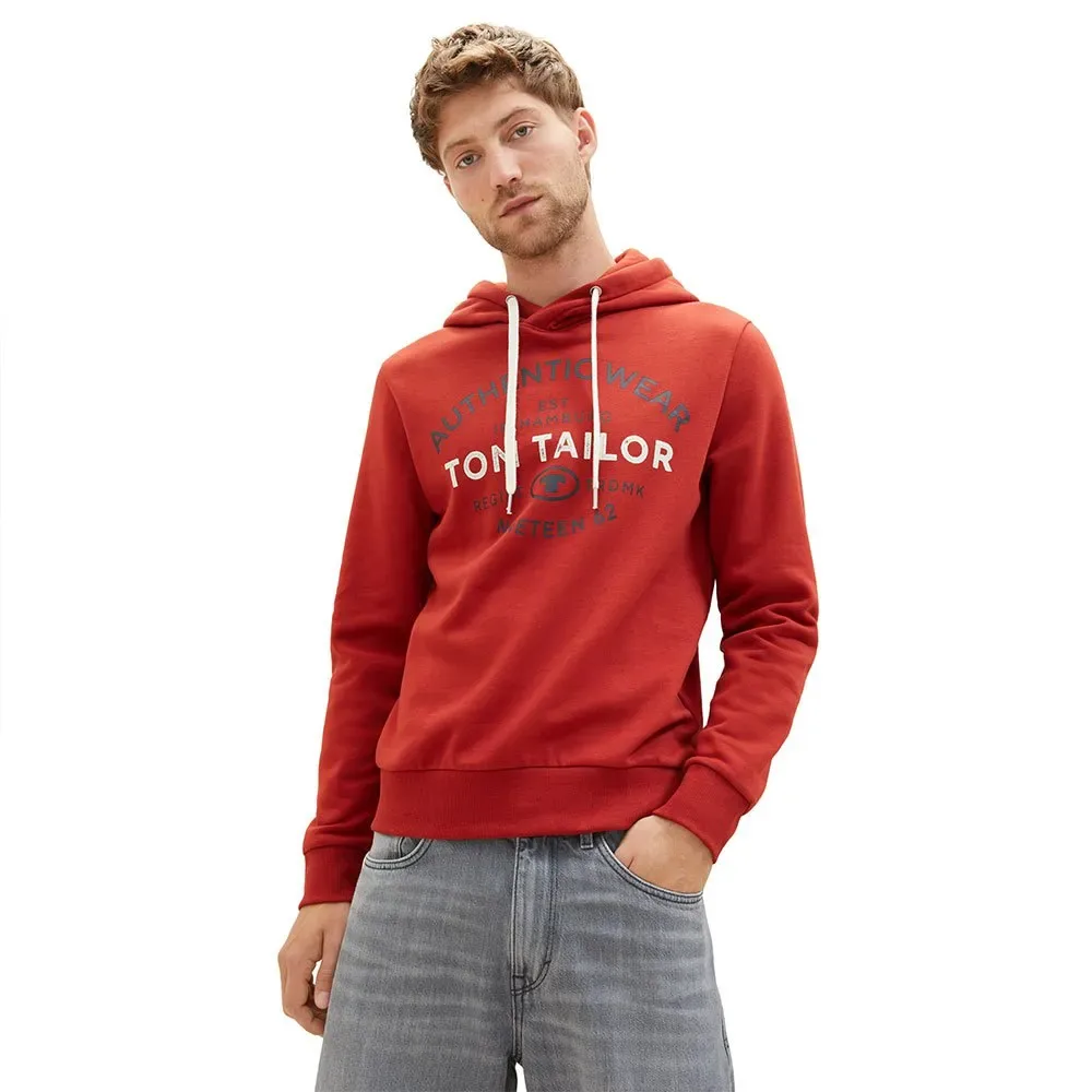 Sweat à Capuche 1038744 Basic Velvet Red M - Tom tailor - FashionsVida
