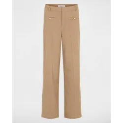 Pantalón de mujer recto de tiro alto