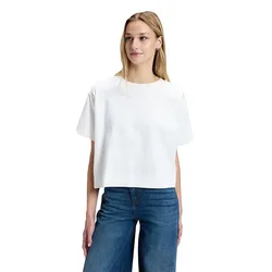 Maglietta A Maniche Corte Cropped Relaxed Fit Bright White M