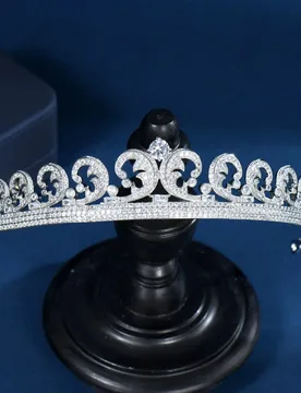 HIBRIDE Estilo europeo Geometric Wedding Hair Accessories Jewelry Cubic Zirconia Crown Headband for Women Bridal Party Gift C-85 - Aliexpress - FashionsVida