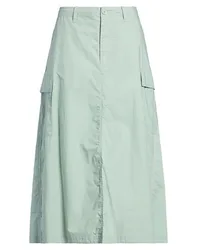 Midi-Rock Damen Salbeigrün 25 Damen