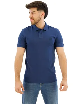 Polo A Maniche Corte Passenger 10256683 Orange Open Blue 2XL - BOSS - FashionsVida
