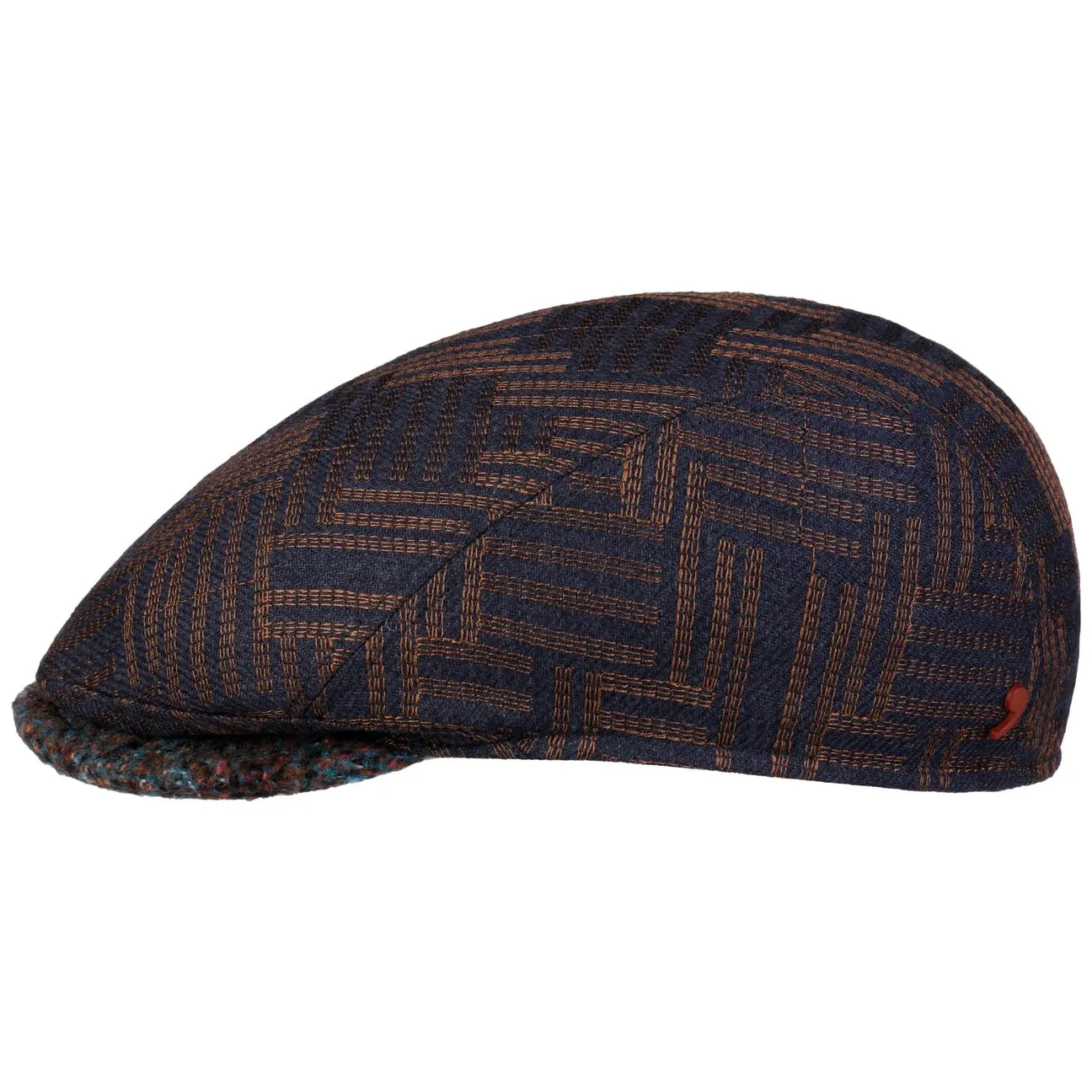Berlino Wool Flat Cap by Alfonso DEste - navy - Size: M (56-57 cm) - Alfonso D´Este - FashionsVida