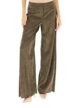 Pantalone a palazzo VERDE OLIVA 40 - EMME MARELLA - FashionsVida