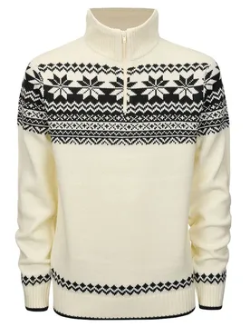 Pull à Col Roulé Troyer Norweger White 4XL - Brandit - FashionsVida