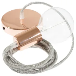 Cables Suspension Luminaire Rl02 2 M Glittering Silver / Copper One Size