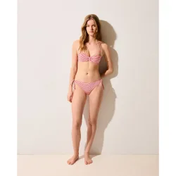 Braguita bikini textura y rayas