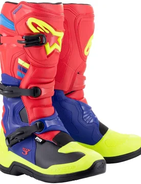 Stivali Moto Cross Enduro TECH 3 FL Giallo Blu R taglia 6 - Alpinestars - FashionsVida