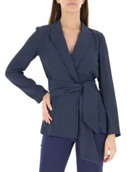 Blazer con cintura BLU NAVY 44