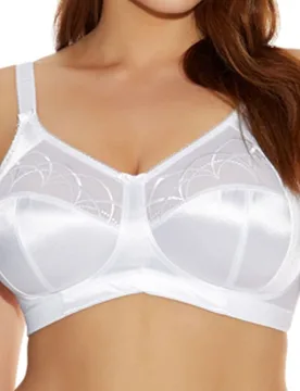 Womens Cate Non Wired Bra - White Polyamide - Size 46ff - Elomi - FashionsVida
