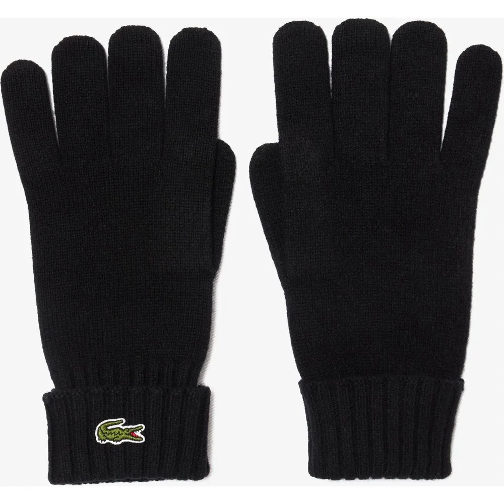 Guantes de punto jersey de lana - Lacoste - FashionsVida