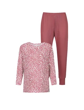 Pyjama SLEEPY LEO bridal rose rosa 48 damen - Mey - FashionsVida