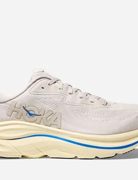 Men's Clifton 10 Road Running Shoes in Stucco/Virtual Blue, Size 8.5 - HOKA - FashionsVida