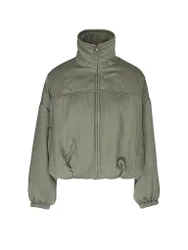 Chaqueta de yoga moderna tipo blusón para mujer verde oscuro L