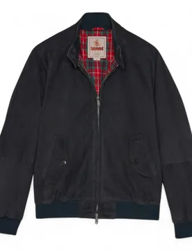 Giacca harrington g9 suede winter - navy - Baracuta - FashionsVida