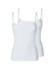Top - Canottiera 2 pz. ADVANTAGE COTTON STRETCH white bianco 42