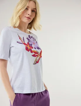 Baumwollshirt Dahlie, normale Größen, Farbe Weiß, 40, reine Baumwolle weiches Flammengarn Damen - Walbusch - FashionsVida