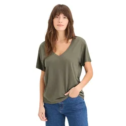 T-shirt à Manches Courtes Et Col En V Deep Camo S