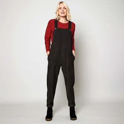 Rock Plain Needlecord Dungarees