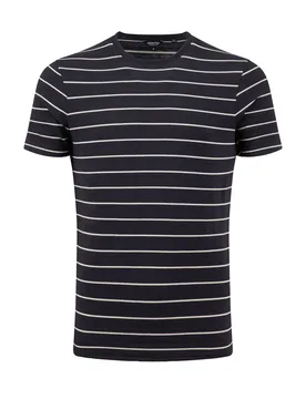 Weird Fish Grayson Textured Stripe T-Shirt Size 2XL - holiday-shop holiday-shop mens-summer-shop men men all-mens men tshirts sale all-sale sale mens - Midnight - FashionsVida