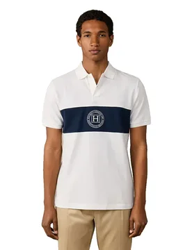 Polo à Manches Courtes Hm5600187 Off White M - Hackett - FashionsVida