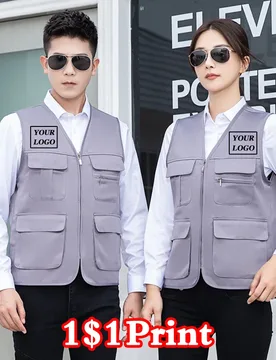 Customized logo for high-end work clothes and vests labor protection advertising activities construction vest embroidery - Aliexpress - FashionsVida