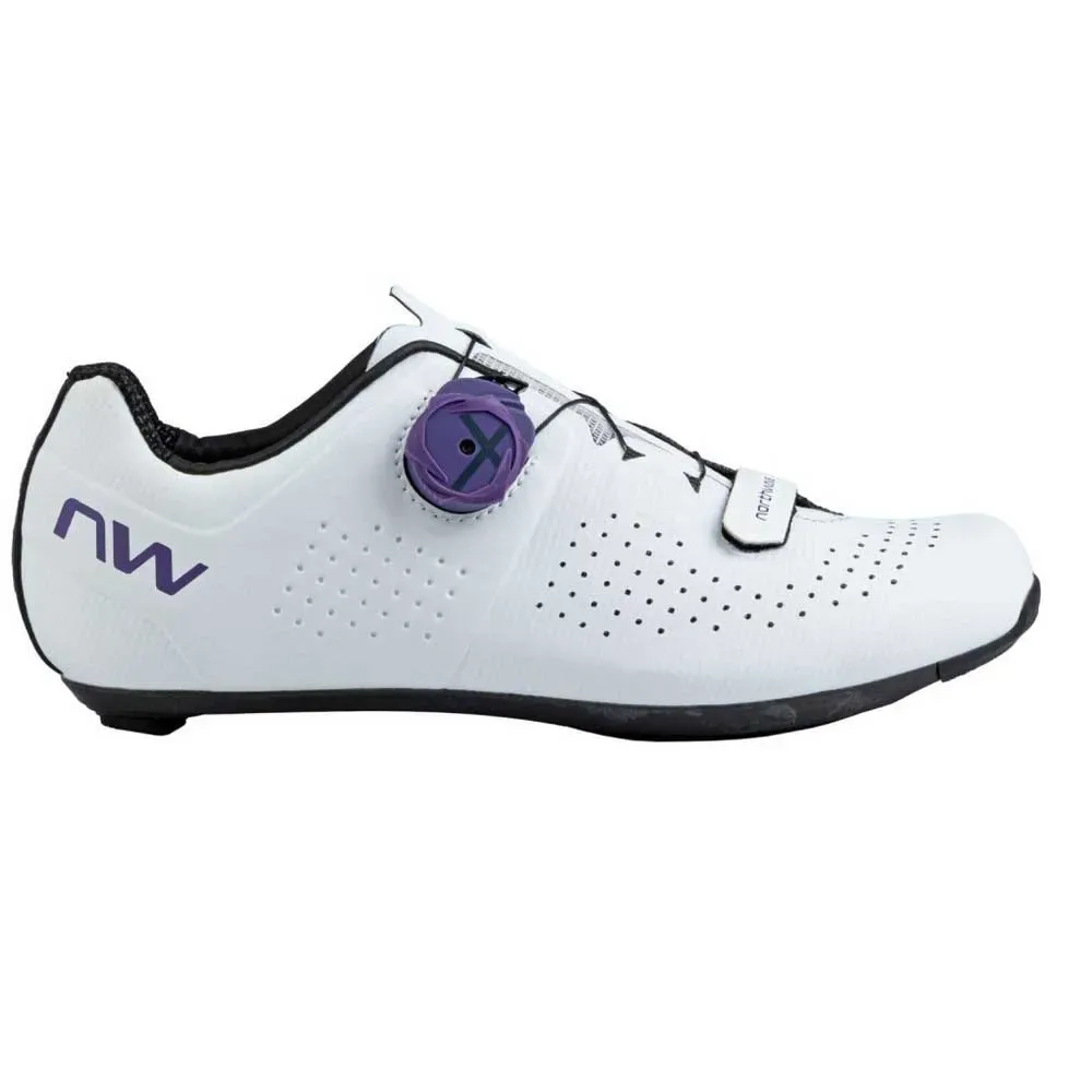 Scarpe Da Strada Storm Carbon White / Purple - Northwave - FashionsVida