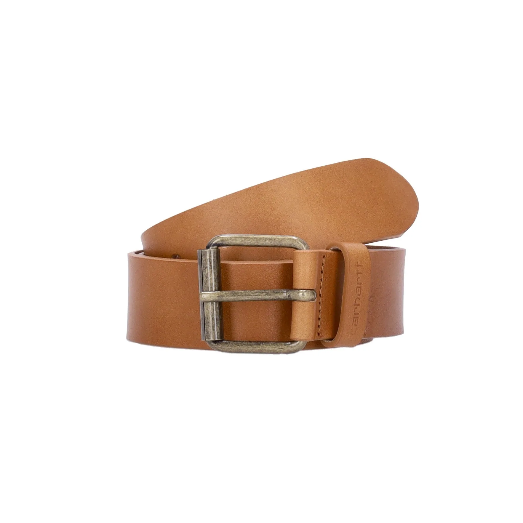 Cintura Uomo Script Belt Leather Honey/gold - CARHARTT WIP - FashionsVida