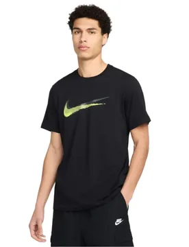 Swoosh Sportswear Black Mens T Shirt - Size Small - Nike - FashionsVida