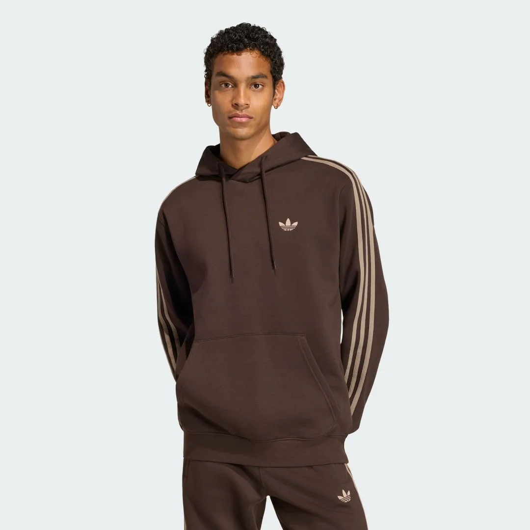 HOODIE 3 STRIPES M Aurora Coffee - Adidas - FashionsVida