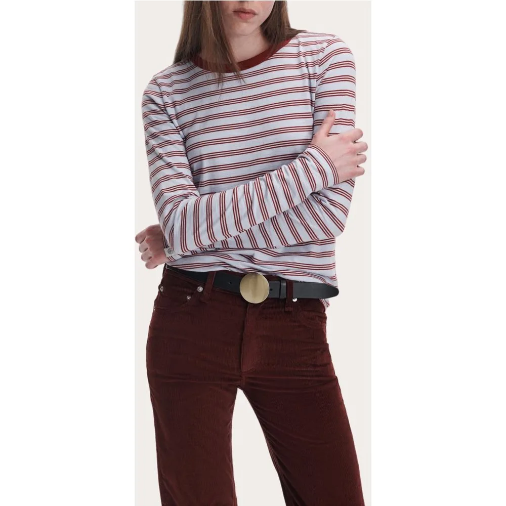 Rag & Bone - Camiseta Club a rayas de manga larga multicolor - Rag & Bone - FashionsVida