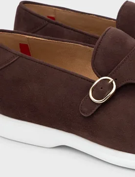 Mocasin formal monk de hombre de piel ancho especial - Glent - FashionsVida