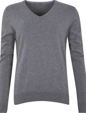 Pullover Classic V-Neck, grau s - Cross - FashionsVida