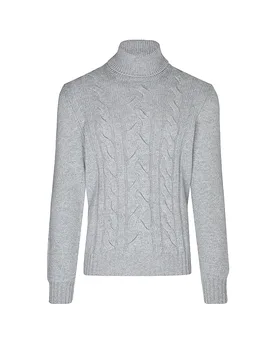 Rollkragenpullover hellgrau 54 Herren - Gran Sasso - FashionsVida