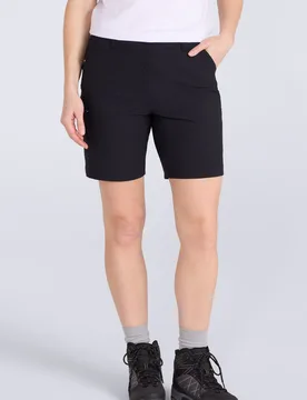 Hiker Stretch Womens Shorts - Black - Black - Size: 14 - Mountain Warehouse - FashionsVida