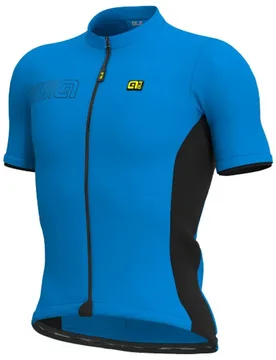 Maglia A Maniche Corte Solid Color Block Light Blue - Ale - FashionsVida