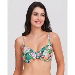 Top bikini mujer copa con aro tirantes ajustables